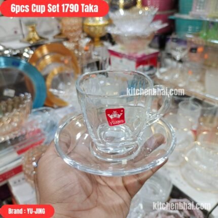 Clear Glass Cup Set, 6 Pcs Set – CCS-803