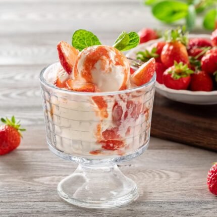 Premium Ice Cream/Dessert Cup Set- 6 Pcs Set - Grid