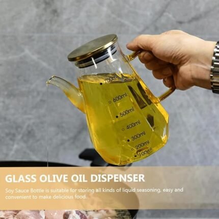 Borosilicate Oil Jar-700ml -900ml-Diamond