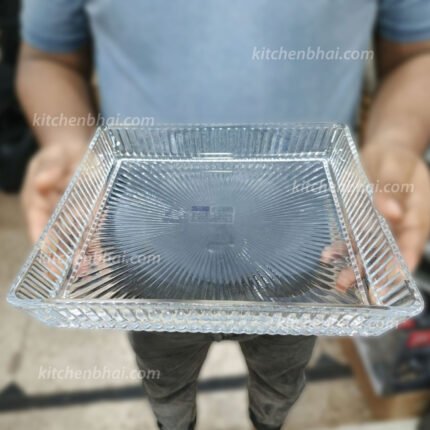 Crystal Glass Serving Tray