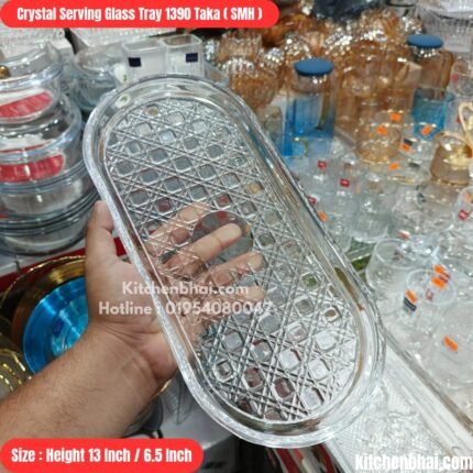 Crystal Serving Glass Tray-1
